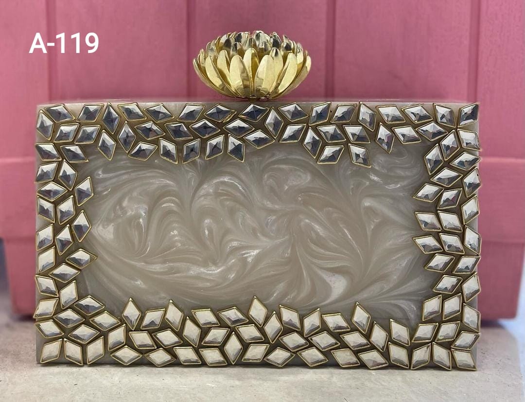 Bombay Style Function Wear Marbal Clutches Wholesale Price In Mumbai
